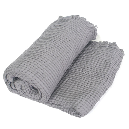 Cotton Waffle Weave Throw