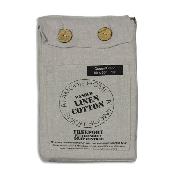 Freeport Linen Cotton Fitted Sheet