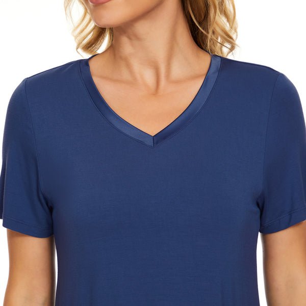 Bamboo Short Sleeve Nightdress (A-Line)