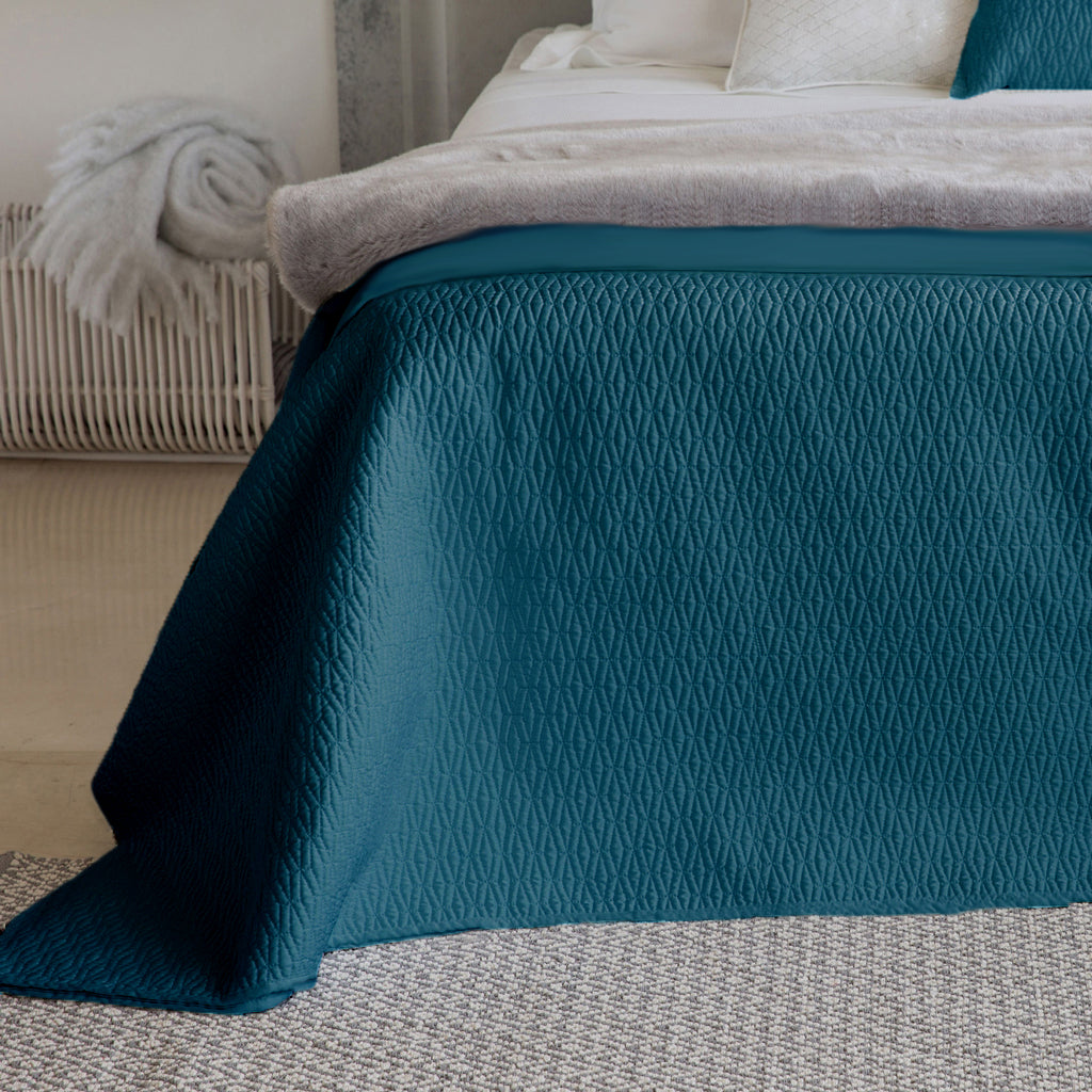 Diamond Ocean Cotton Coverlet Set