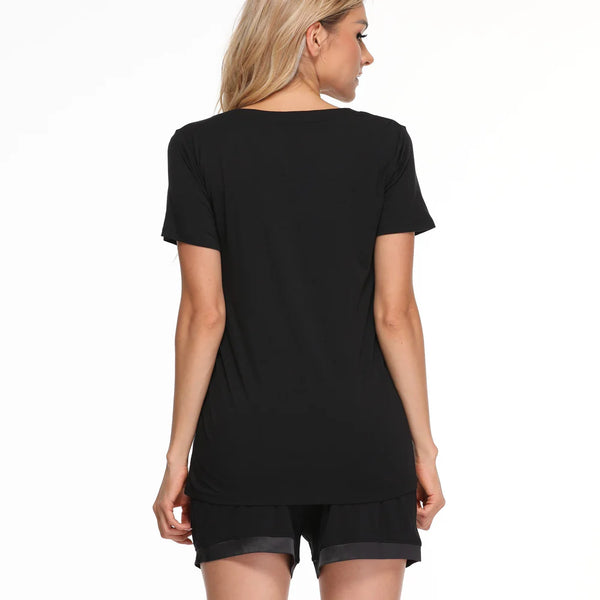 Bamboo Shorts/T-Shirt PJ Set