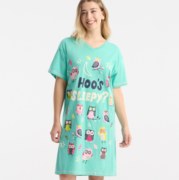 Hoo's Sleepy Sleepshirt