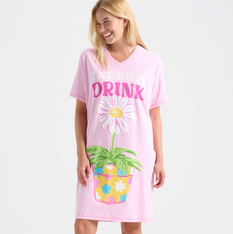 I Need A Drink Sleepshirt