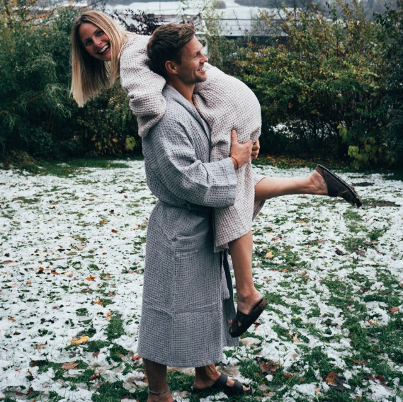 Linen & Cotton Waffle Robe