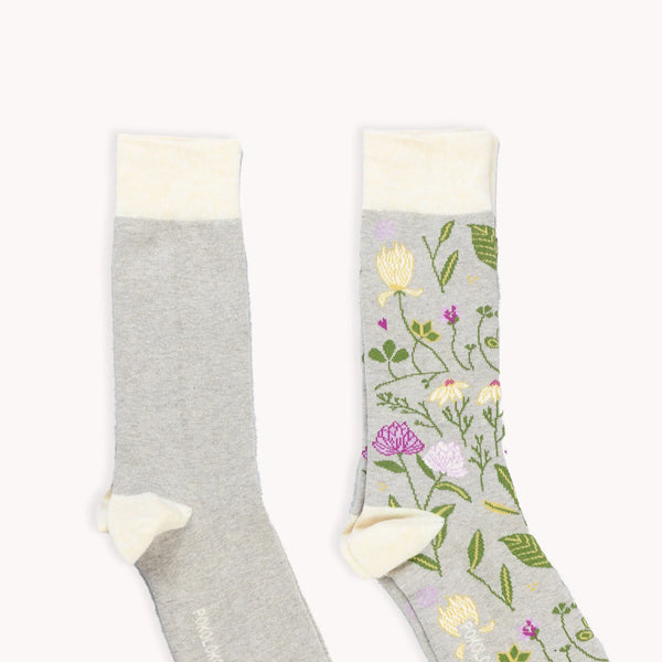 Botanical & Solid Pima Socks - Pack of 2
