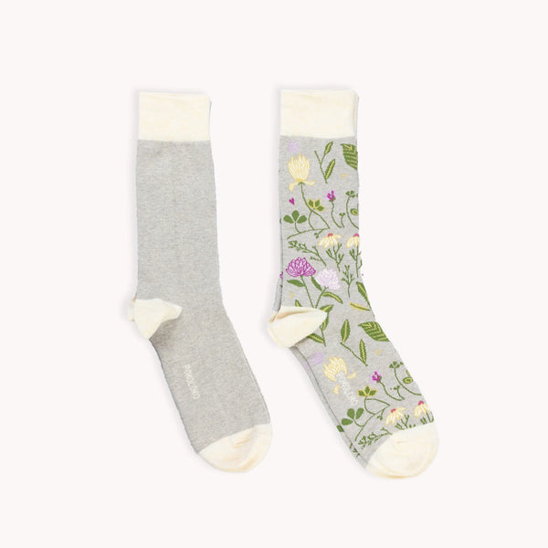 Botanical & Solid Pima Socks - Pack of 2