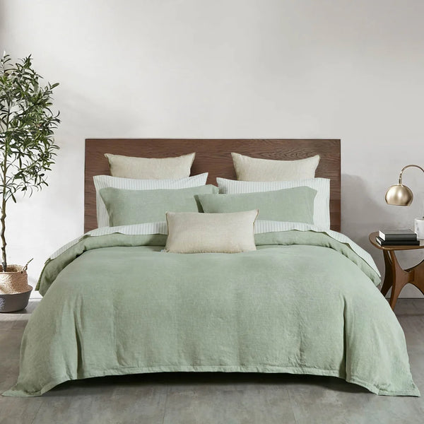 Vintage Touch Duvet Cover Set-Lichen
