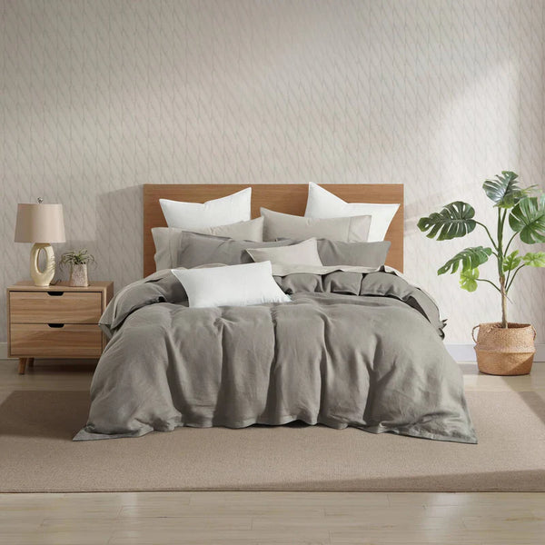 Fossil French Linen Duvet Cover Set