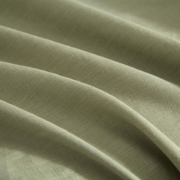 Spray Green Linen Duvet Cover Set