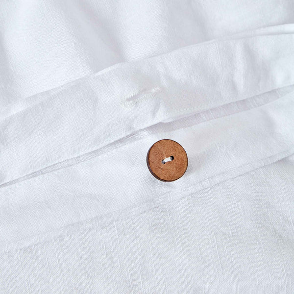 Vintage Touch Duvet Cover Set-White