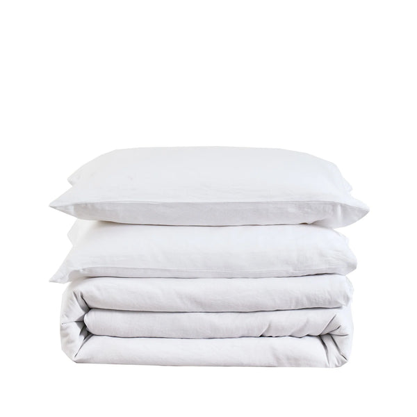 Vintage Touch Duvet Cover Set-White
