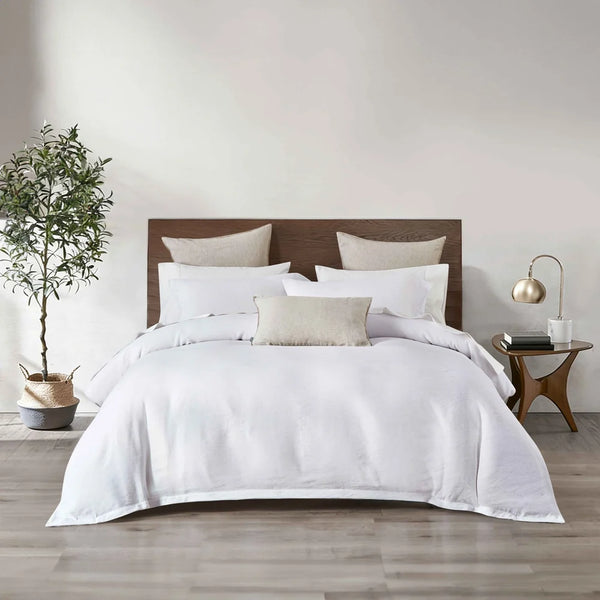 Vintage Touch Duvet Cover Set-White
