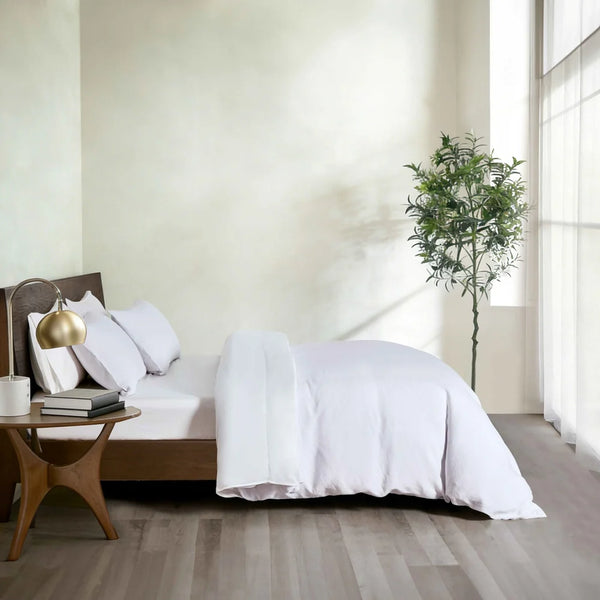 Vintage Touch Duvet Cover Set-White