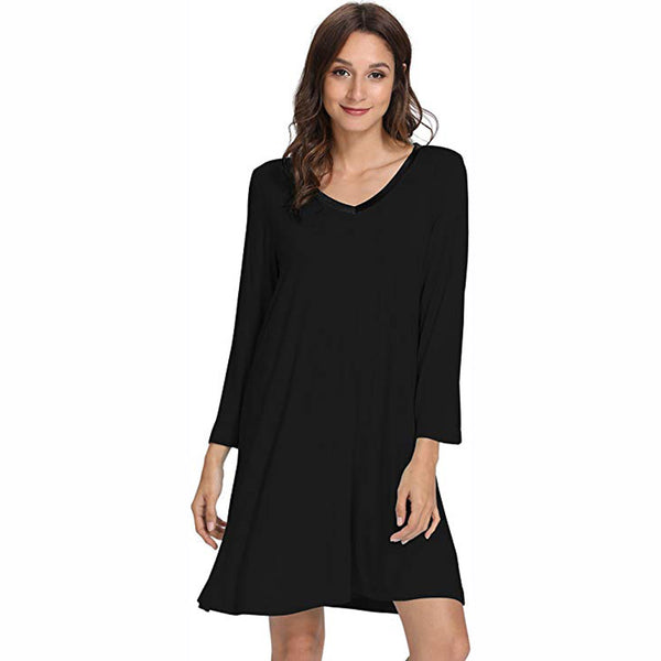 Bamboo long sleeve nightdress