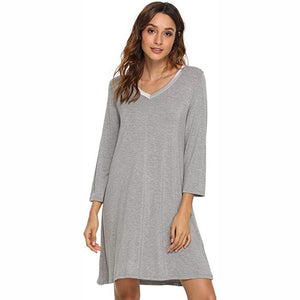 Bamboo long sleeve nightdress