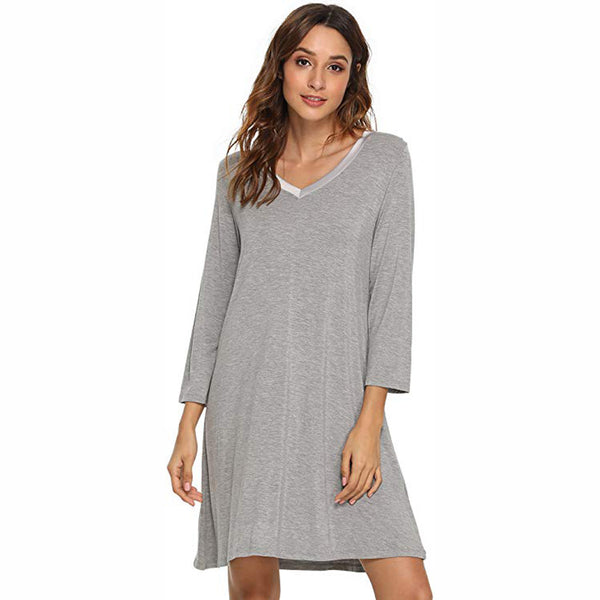 Bamboo long sleeve nightdress