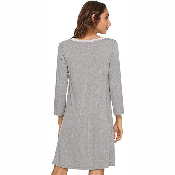 Bamboo long sleeve nightdress