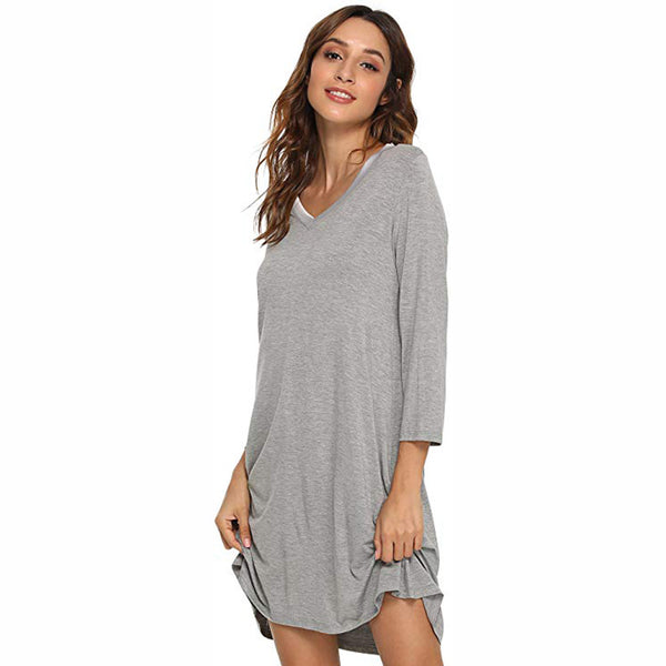 Bamboo long sleeve nightdress