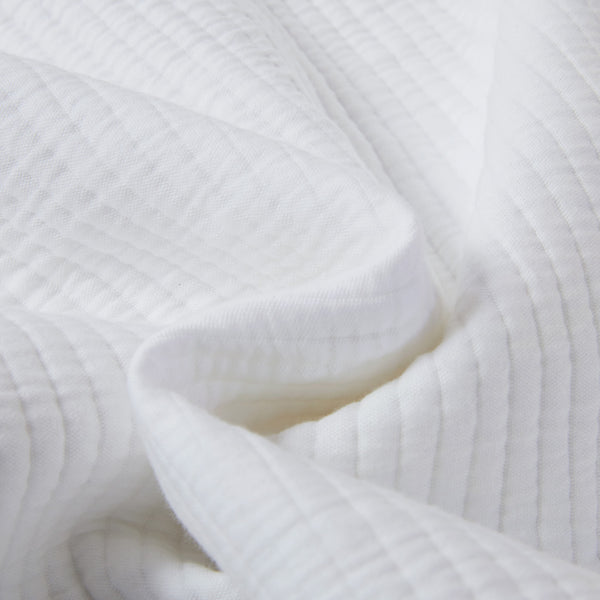 Dover White Matelassé Cover Set