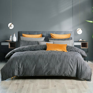 Darian Grey Duvet Cover Set