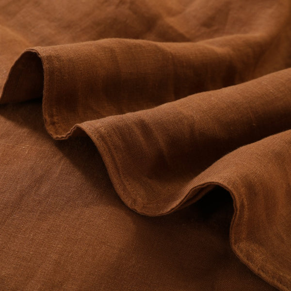 Pecan Linen Duvet Cover Set