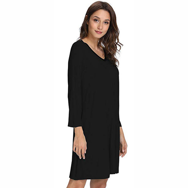 Bamboo long sleeve nightdress